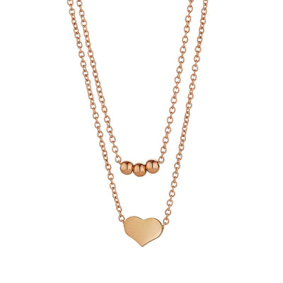 Aniyah Layered Heart Necklace