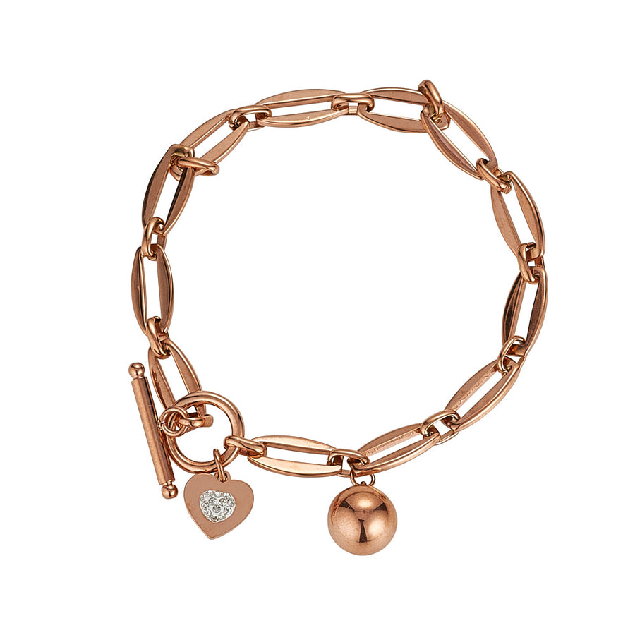 Amaya Rose Gold Link Bracelet