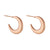 Kinsley Rose Gold Plated Hoops