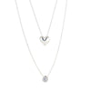 Duo Silver Heart Necklace