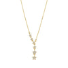Star Drop Gold Necklace