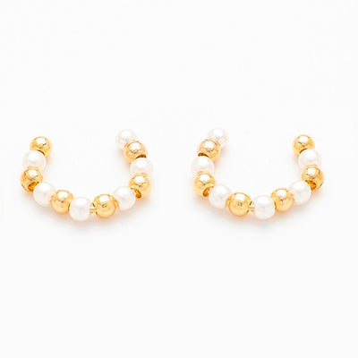 Pearl & Gold Ear Cuffs