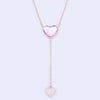Rose Crystal Drop Necklace