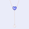 Sapphire Crystal Drop Necklace