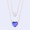 Sapphire Crystal Layered Necklace