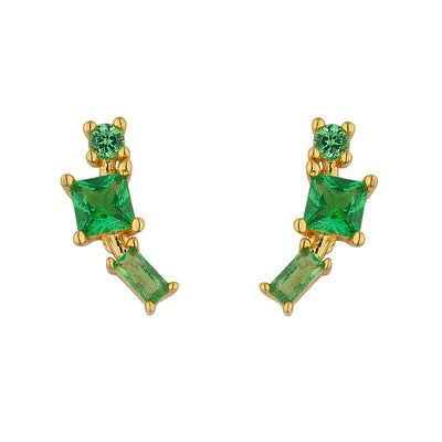 Green Climber Earrings