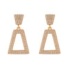Gold Geometric Drop Earrings