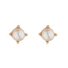 Freshwater Pearl Studs, Gold