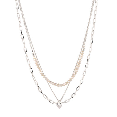 Triple Layer Freshwater Pearl Necklace