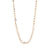 Freshwater Pearl & Paperclip Chain Necklace, Gold