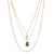 Green & Freshwater Pearl Layered Necklace
